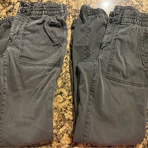 American Eagle jogger super soft stretch black khakis two pairs available size 4